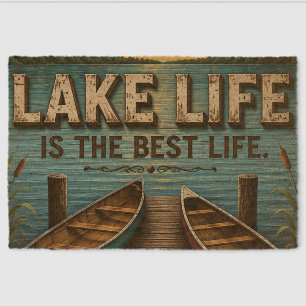 Lake Life Is the Best Life Lake House Fiber Doormat