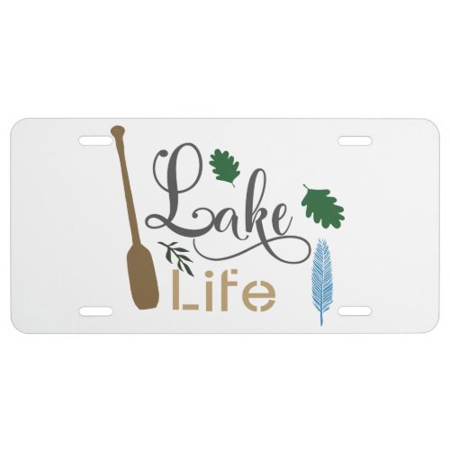 Lake Life License Plate