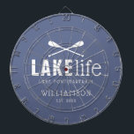 Lake Life Paddles Personalized Dart Board<br><div class="desc">Message me if you need assistance or have any special requests.</div>