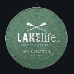 Lake Life Paddles Personalized Dart Board<br><div class="desc">Message me if you need assistance or have any special requests.</div>