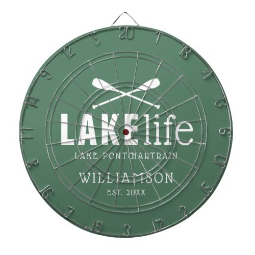 Lake Life Paddles Personalized Dart Board