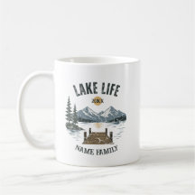 Lake Life Retro Grunge Family Vacation Match