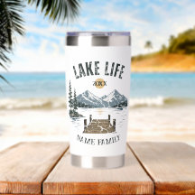 Lake Life Retro Grunge Family Vacation Match