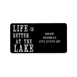 **LAKE LIFE** RETURN ADDRESS LABEL FOR FISHERMAN