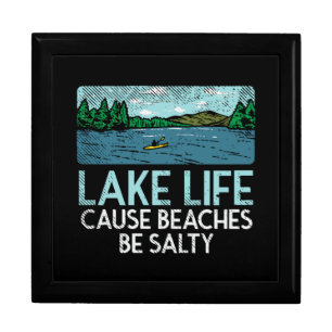 Lake Life Salty Beaches Gift Box