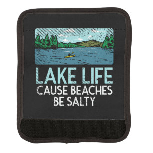 Lake Life Salty Beaches Luggage Handle Wrap