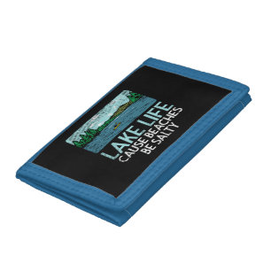 Lake Life Salty Beaches Tri-fold Wallet