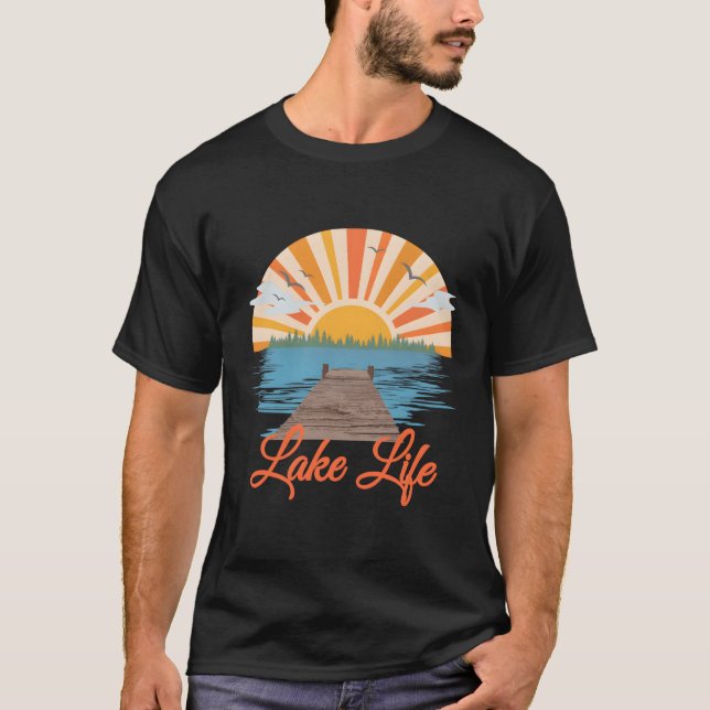 Lake Life Summer Lake Vacation T-Shirt (Front)