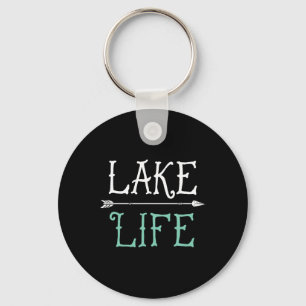 Lake Life T Shirt Fishing Boating Sailing Funny Ou Keychain