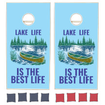 Lake Life Themed Cornhole Set