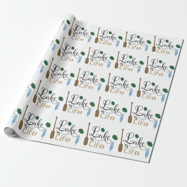 Lake Life Wrapping Paper (Unrolled)