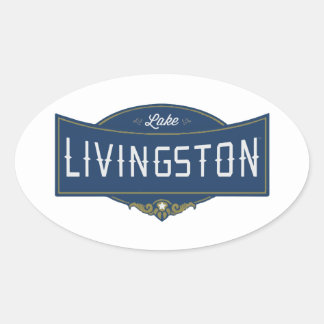 Lake Livingston Oval Sticker