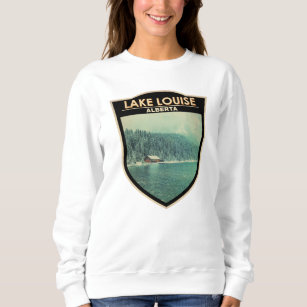 Lake Louise Alberta Canada Travel Art Vintage Sweatshirt
