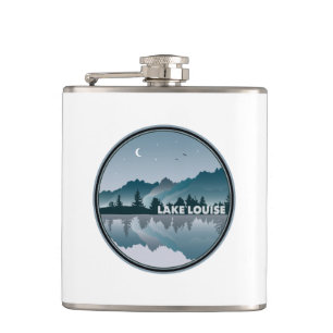 Lake Louise Alberta Reflection Flask