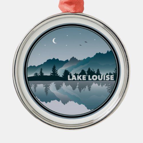 Lake Louise Alberta Reflection Metal Ornament