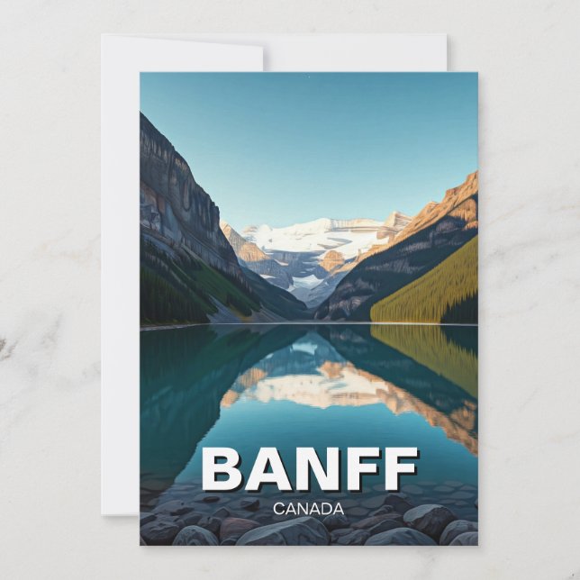 Lake Louise at Banff National Park Canada Holiday Card (Front)