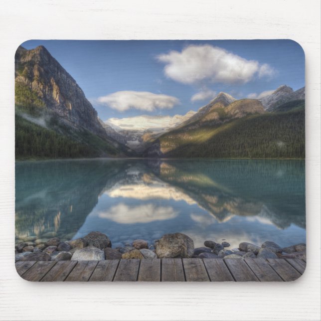 Lake Louise at sunrise, Banff National Park, Mouse Pad (Front)