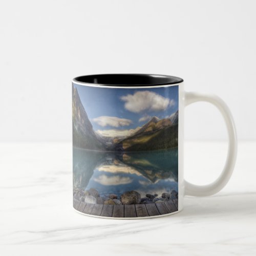 Lake Louise at sunrise Banff National Park Two_Tone Coffee Mug