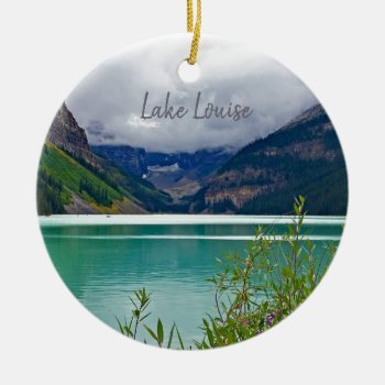 Lake Louise Banff Canadian Rockies Travel Ornament by SjasisDesignSpace at Zazzle