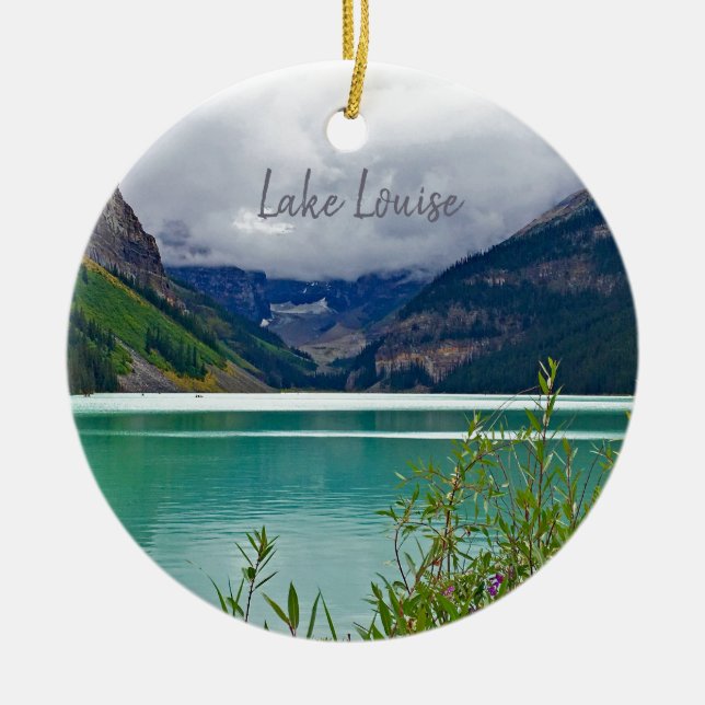 Lake Louise Banff Canadian Rockies Travel Ornament (Front)