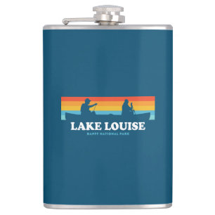 Lake Louise Banff National Park Canoe Flask
