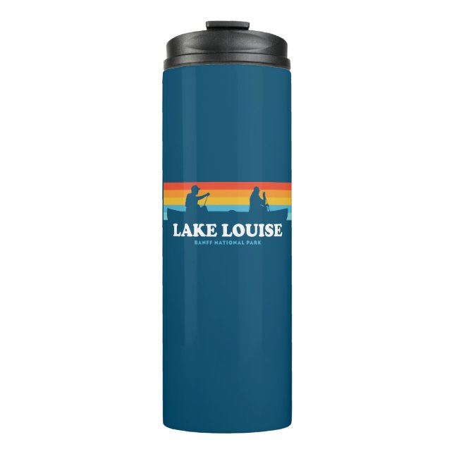 Lake Louise Banff National Park Canoe Thermal Tumbler (Front)