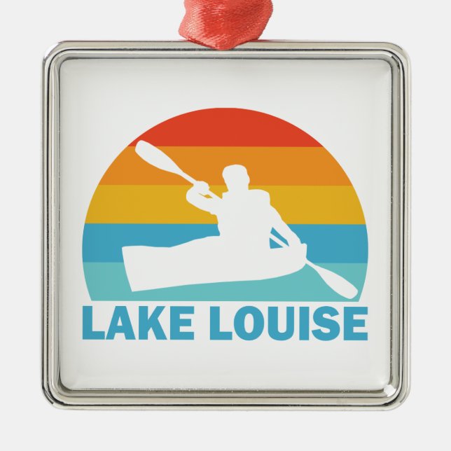 Lake Louise Banff National Park Kayak Metal Ornament (Front)