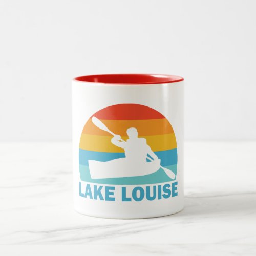 Lake Louise Banff National Park Kayak Two_Tone Coffee Mug