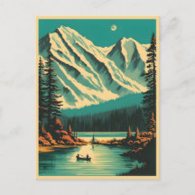 Lake Louise Banff National Park Retro Travel
