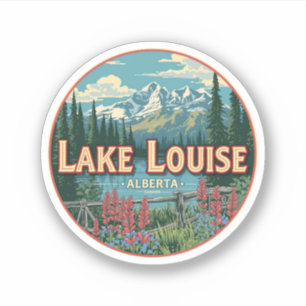 Lake Louise Canada Travel Gift Banff National Park Sticker