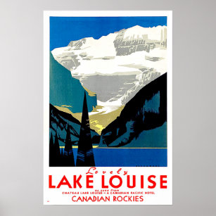 Vintage Canadian Rockies Poster USACAN023 Art Print A4 A3 A2 A1 