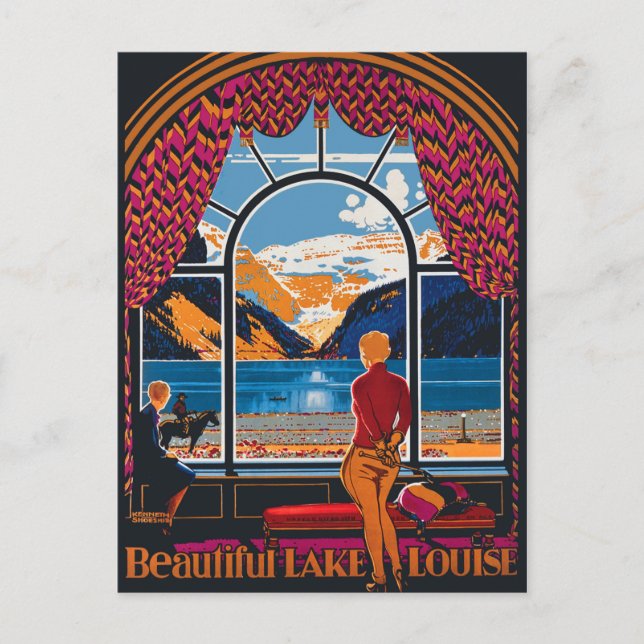 Lake Louise, view from the window, Canada Postcard (Front)