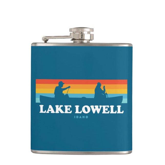 Lake Lowell Idaho Canoe Flask (Front)