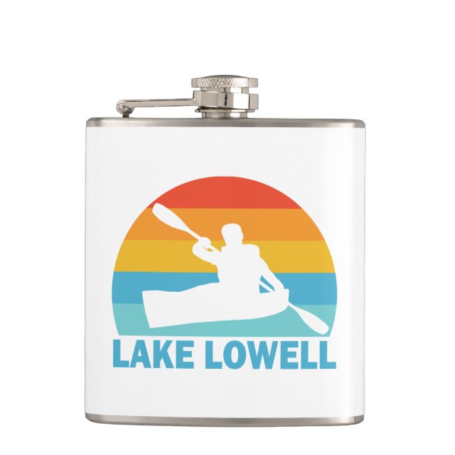 Lake Lowell Idaho Kayak Flask (Front)