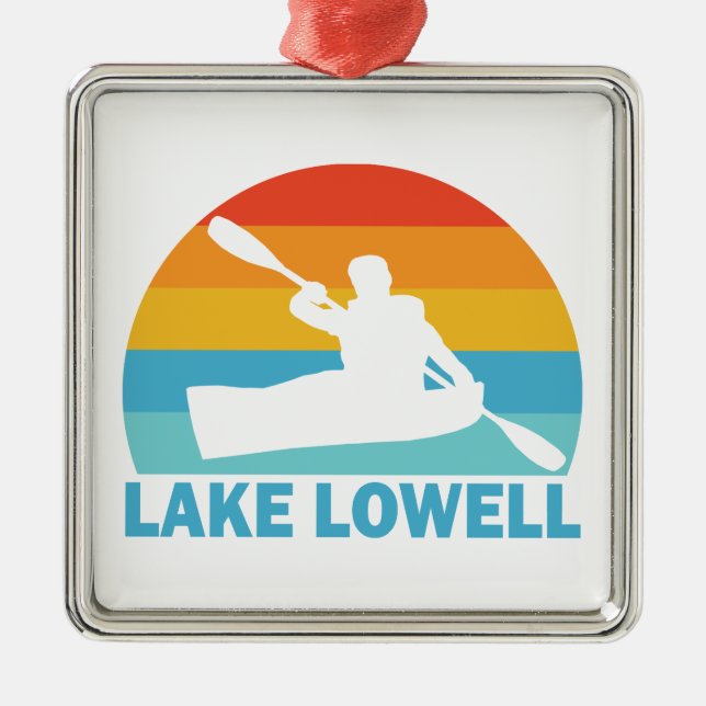 Lake Lowell Idaho Kayak Metal Ornament (Front)
