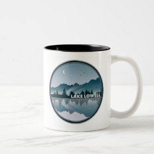 Lake Lowell Idaho Reflection Two-Tone Coffee Mug