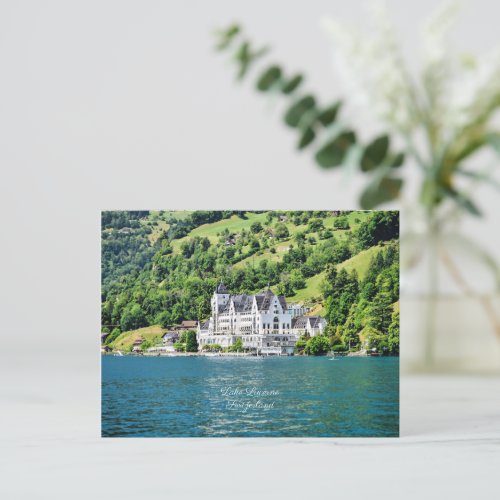 Lake Lucerne Switzerland Postcard
