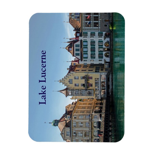 Lake Lucerne, Switzerland Waterfront Magnet (Vertical)
