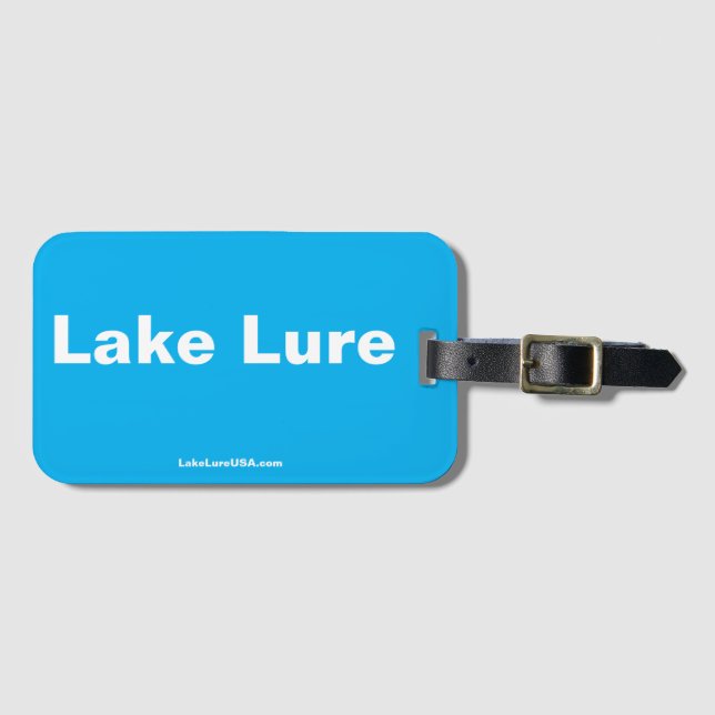 Lake Lure Azure Luggage Tag (Front Horizontal)