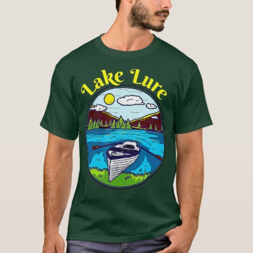 Lake Lure Clothing North Carolina Retro Boating  T_Shirt