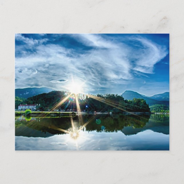 lake lure landscapes near chimney rock postcard (Front)