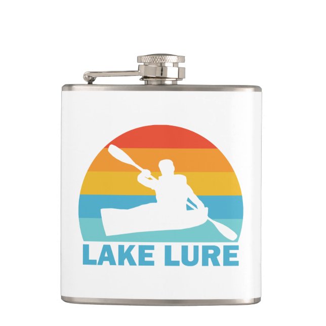 Lake Lure North Carolina Kayak Flask (Front)