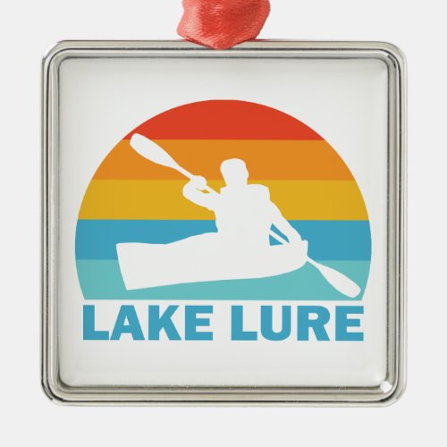 Lake Lure North Carolina Kayak Metal Ornament