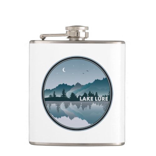 Lake Lure North Carolina Reflection Flask