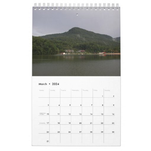 Lake Lure, North Carolina Wall Calendar by Janz Zazzle