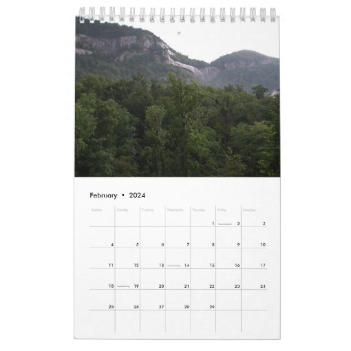 Lake Lure, North Carolina Wall Calendar by Janz Zazzle