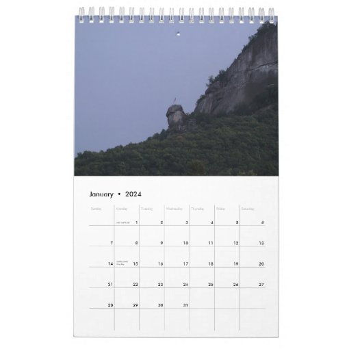 Lake Lure, North Carolina Wall Calendar by Janz Zazzle