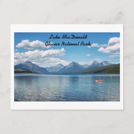 Lake Macdonald, Glacier National Park Postcard