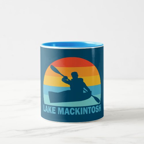 Lake Mackintosh North Carolina Kayak Two_Tone Coffee Mug