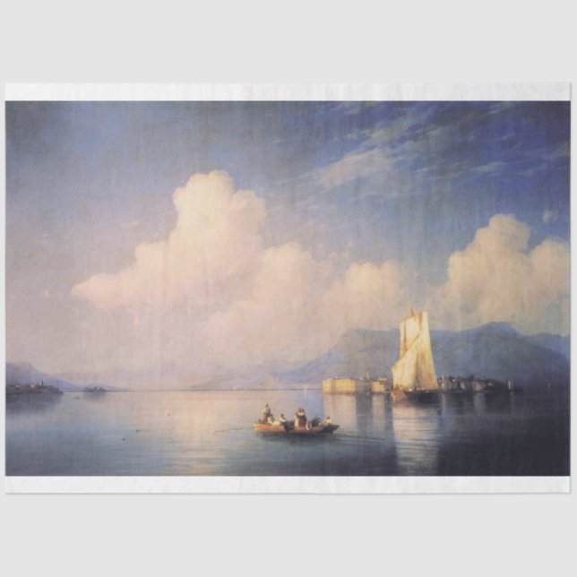 Lake Maggiore in Italy Decoupage Tissue Paper (Front)